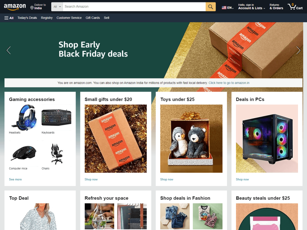 Amazon - Best eCommerce Website
