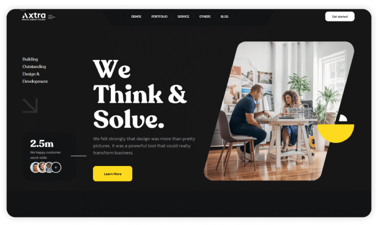 Home Digital Agency - Two dark - WordPress Themes