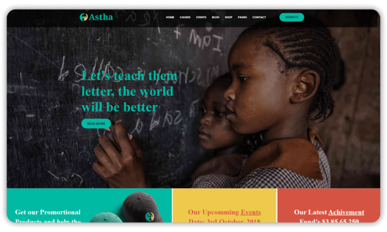 Astha - Theme for Charity and NGOs
