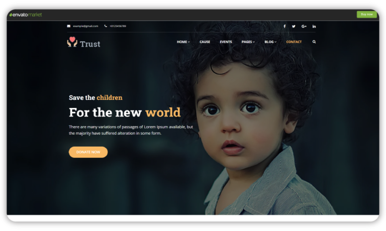 Trust - Theme for Charity and NGOs