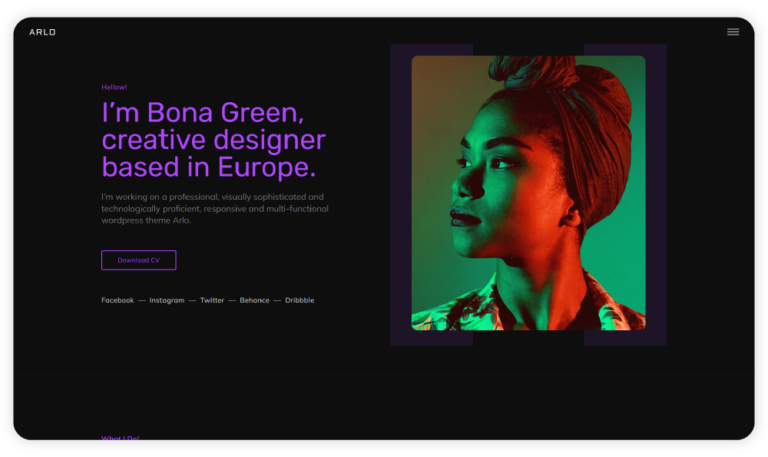 Arlo - Personal Portfolio React Template-1