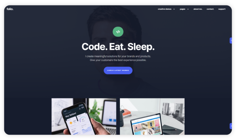 Folio - Creative Gatsby Portfolio Template-3