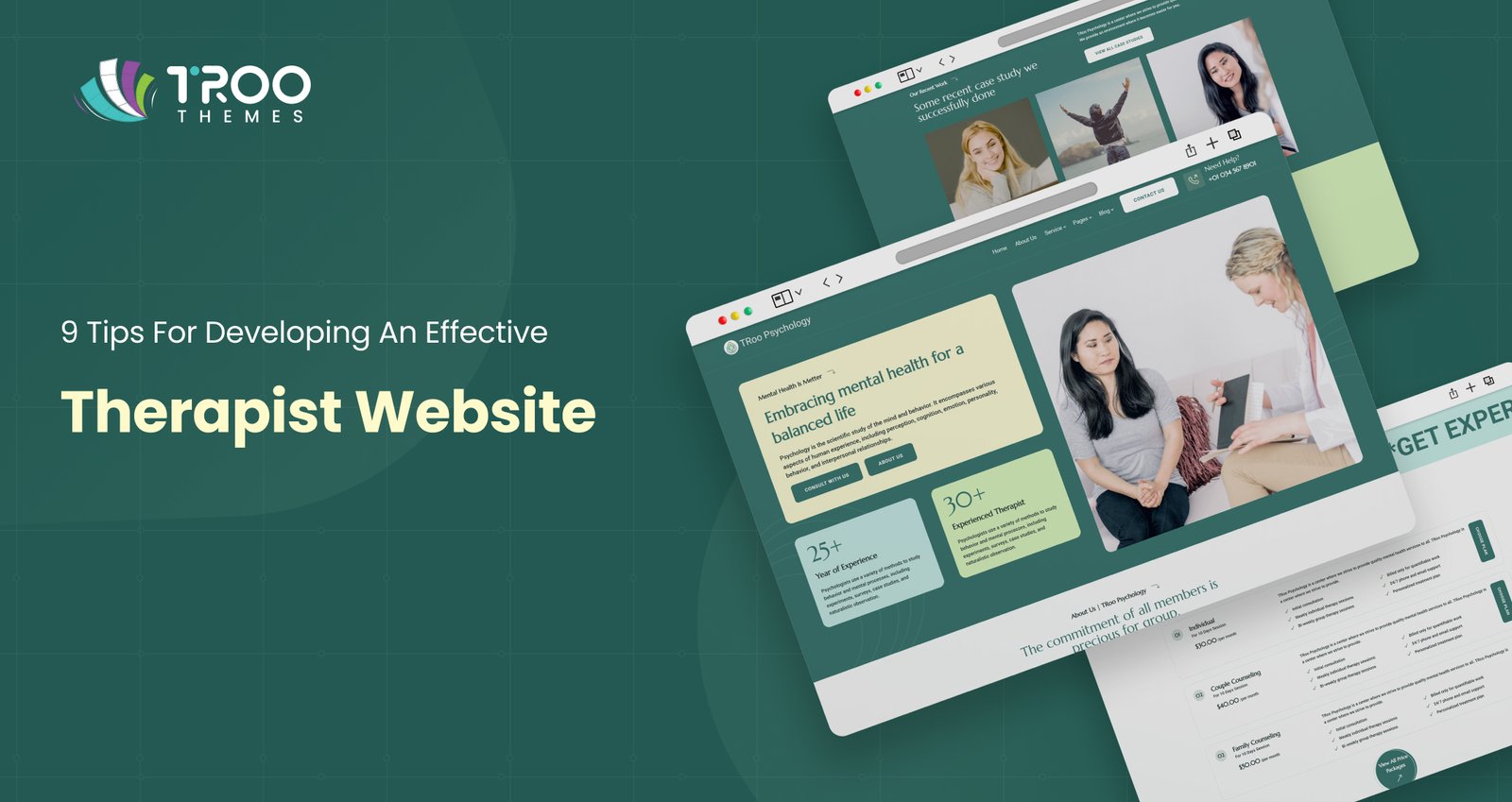 9 Tips For Developing An Effective Therapist Website