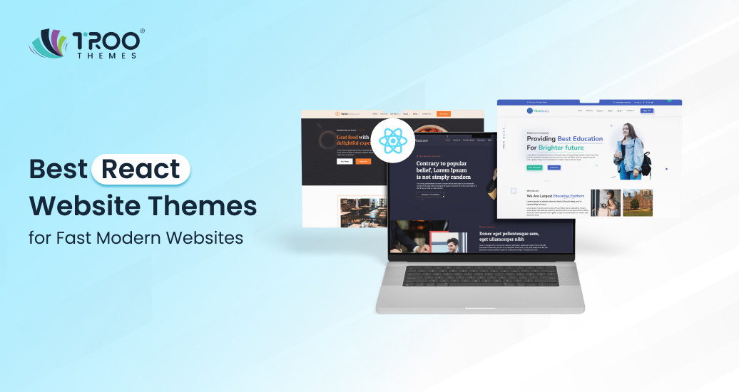 Best React Website Themes for Fast Modern Websites
