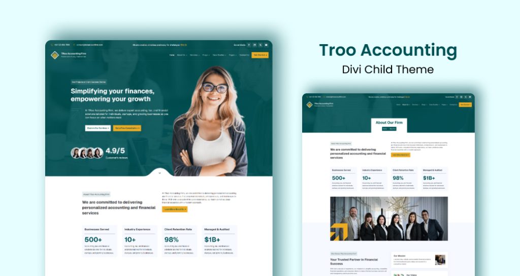 Troo Accounting Divi Child Theme