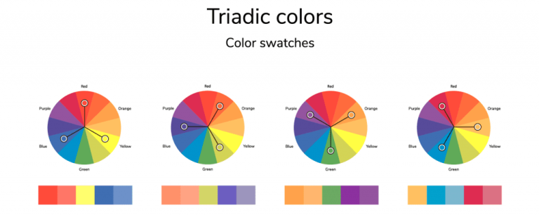 Triadic Colors in UI Design