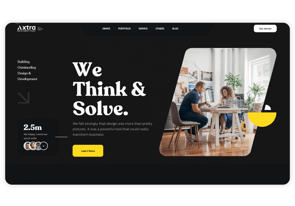 Home Digital Agency - Two dark - WordPress Themes