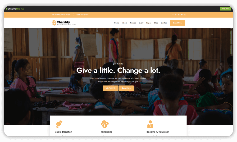 Charitify - Theme for Charity and NGOs