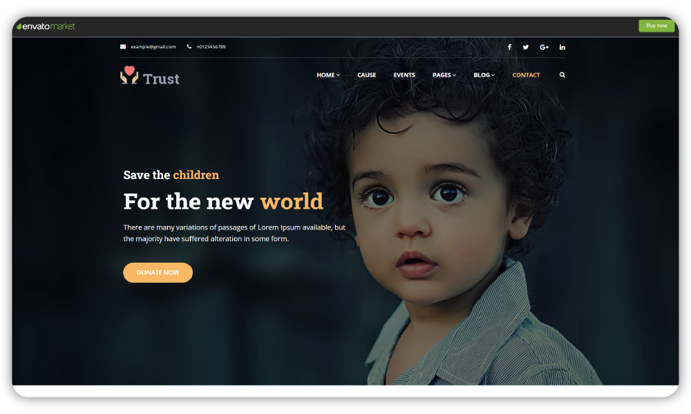 Trust - Theme for Charity and NGOs