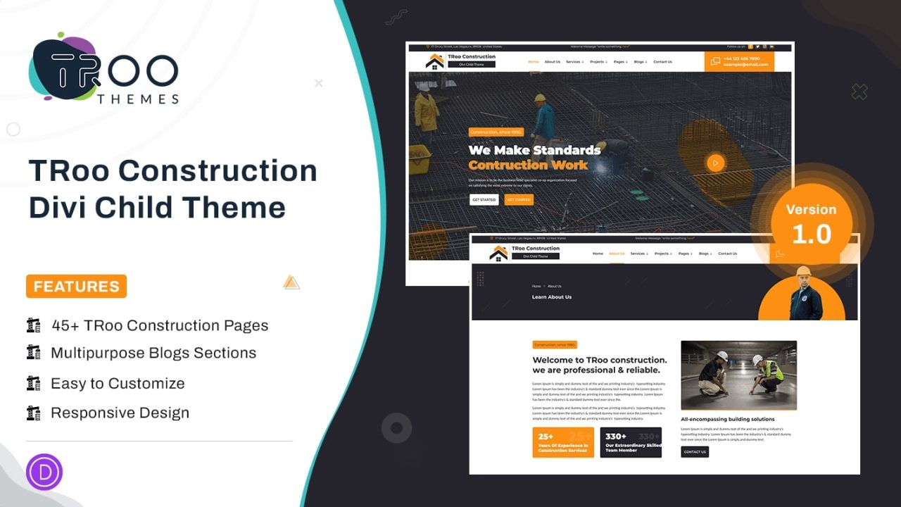 TRoo Construction Divi Child Theme