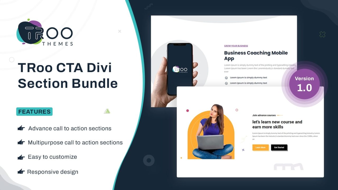 TRoo Divi Call To Action Section Bundle