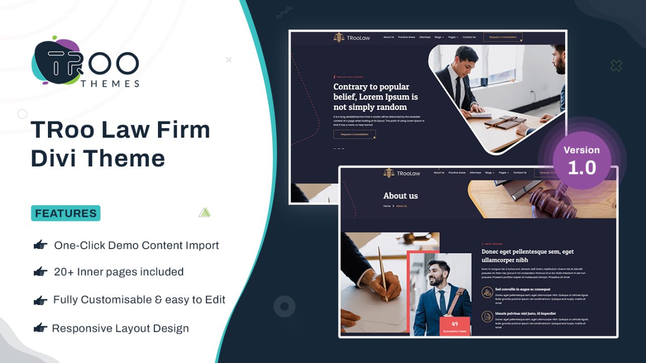 TRoo Law Firm Divi Child Theme