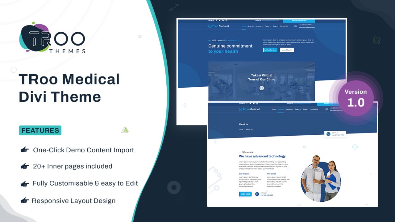 TRoo Medical Divi Child Theme