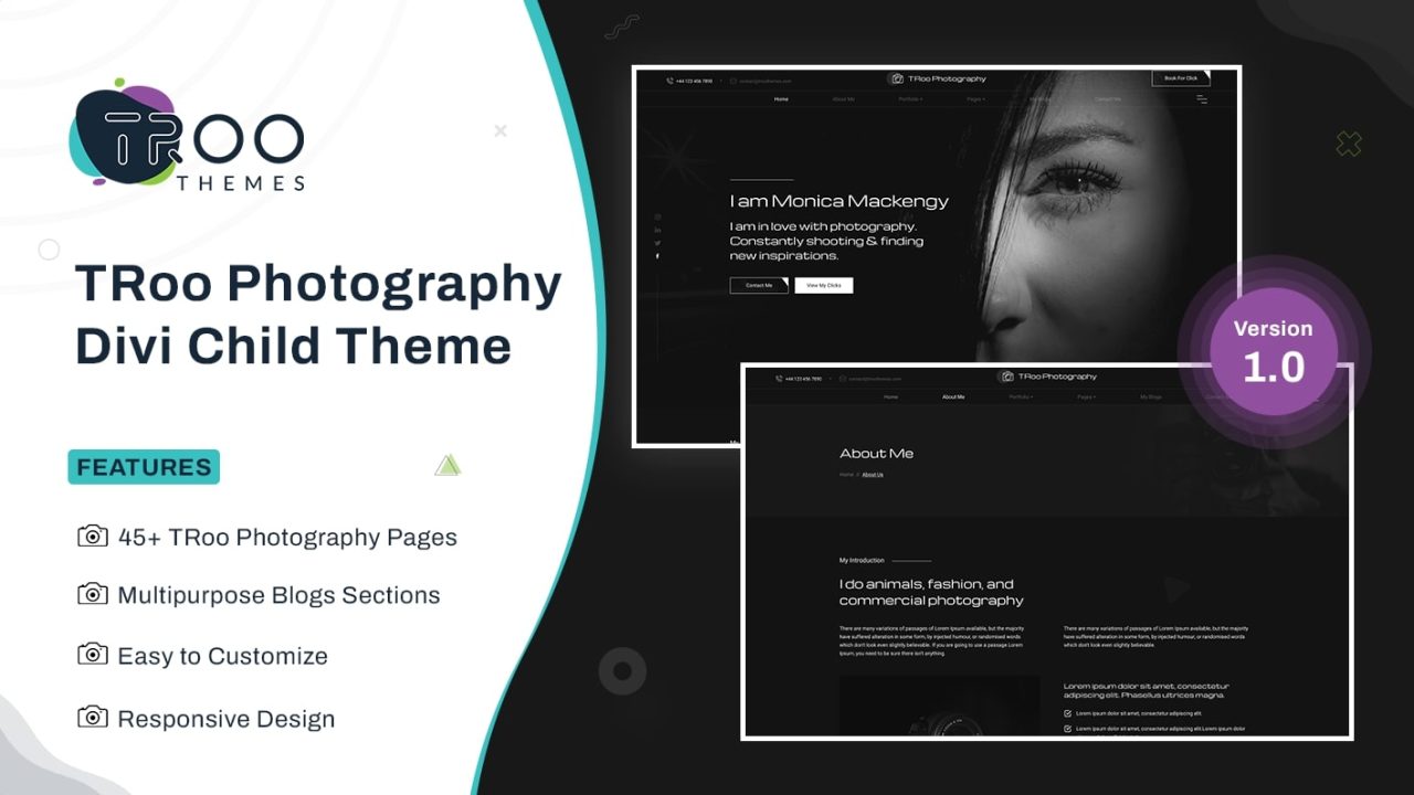 TRoo Photography Divi Child Theme