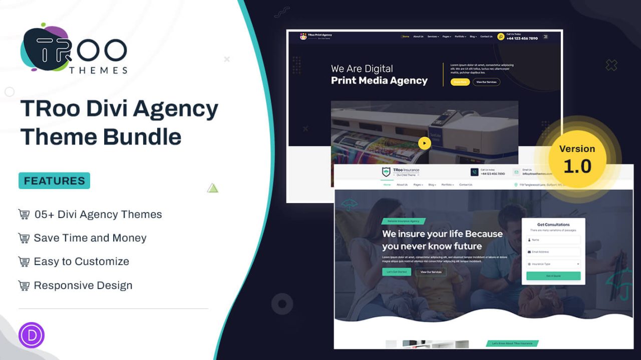 TRoo Divi Agency Theme Bundle