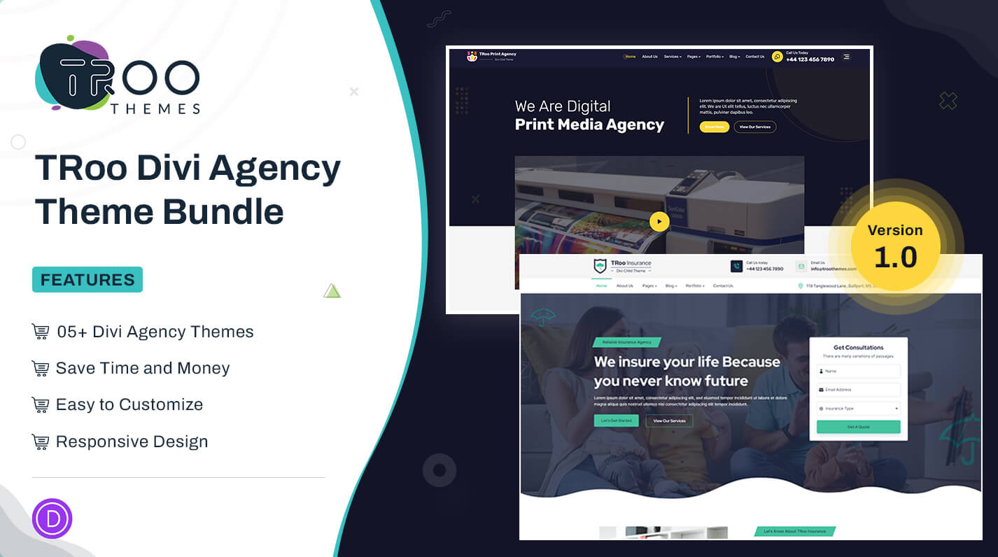 TRoo Divi Agency Theme Bundle