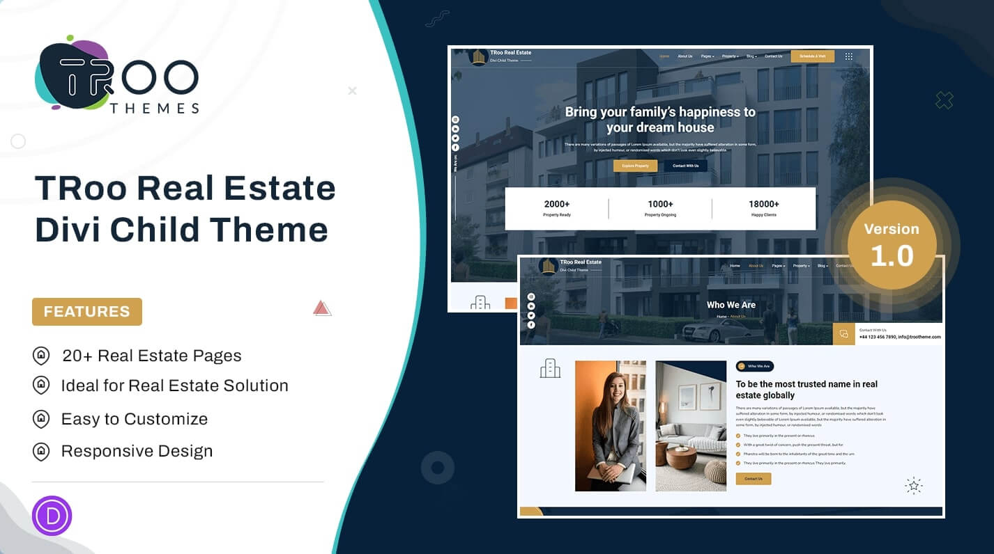 TRoo Real Estate Divi Child Theme