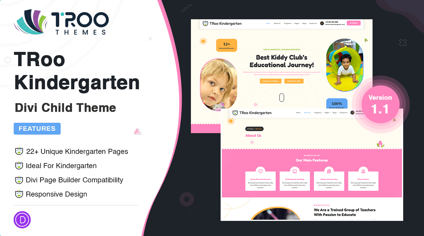 TRoo Kindergarten - Divi Child Theme - Featured Image